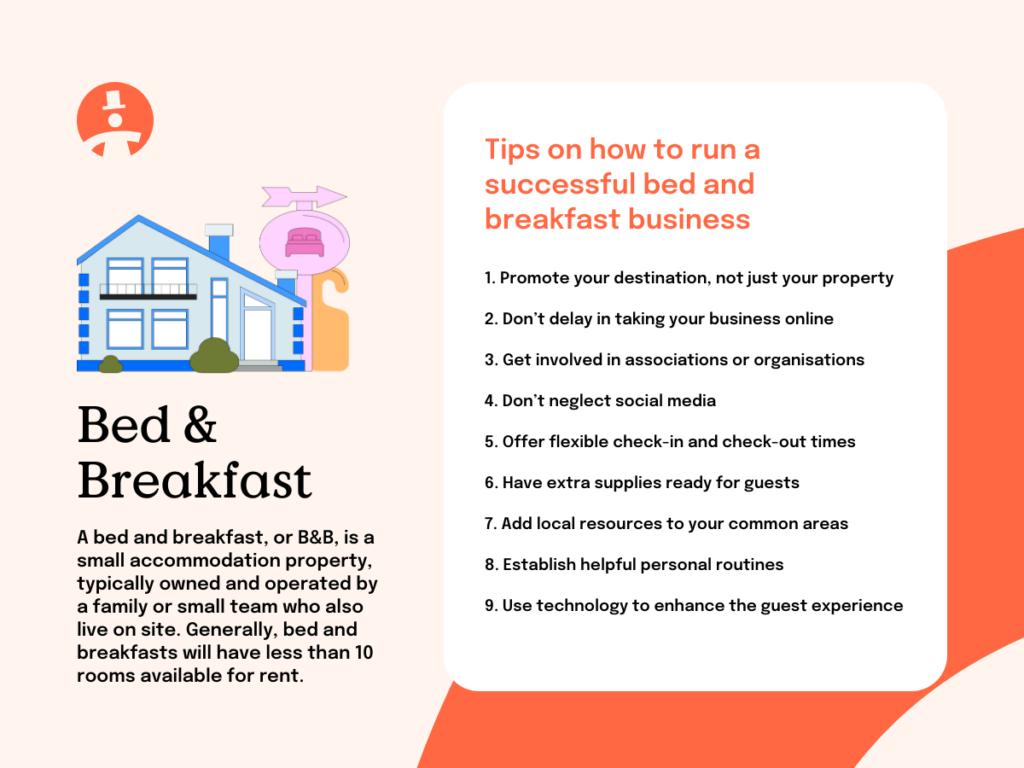 Bed and breakfast on sale meaning