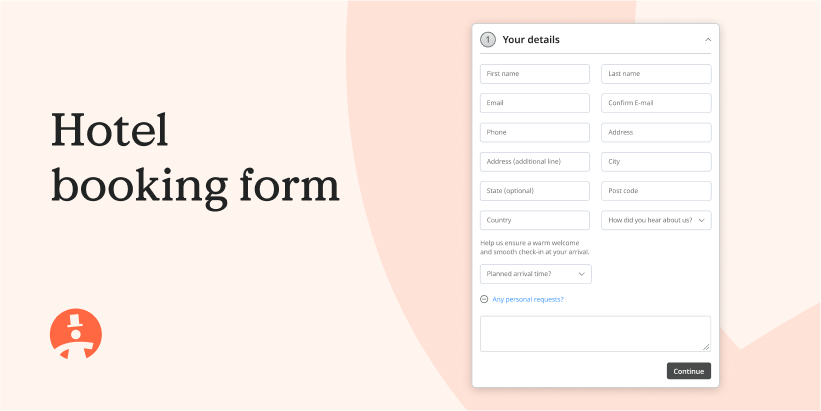 hotel booking form