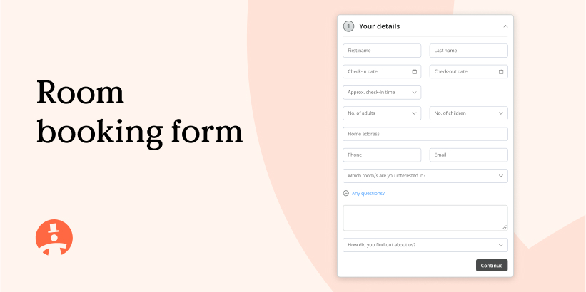 room booking form