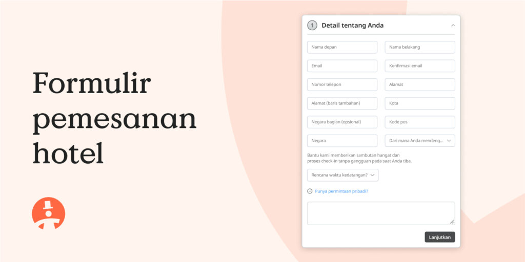 Formulir pemesanan hotel