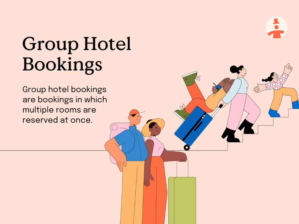 Image explaining group hotel bookings