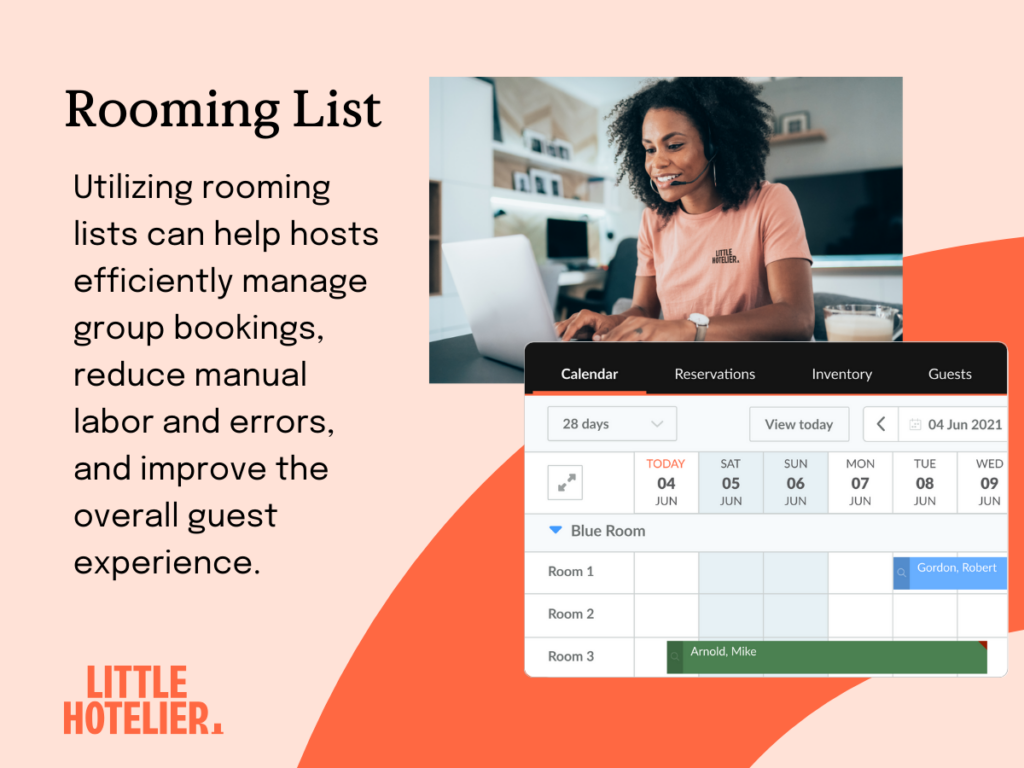 rooming list