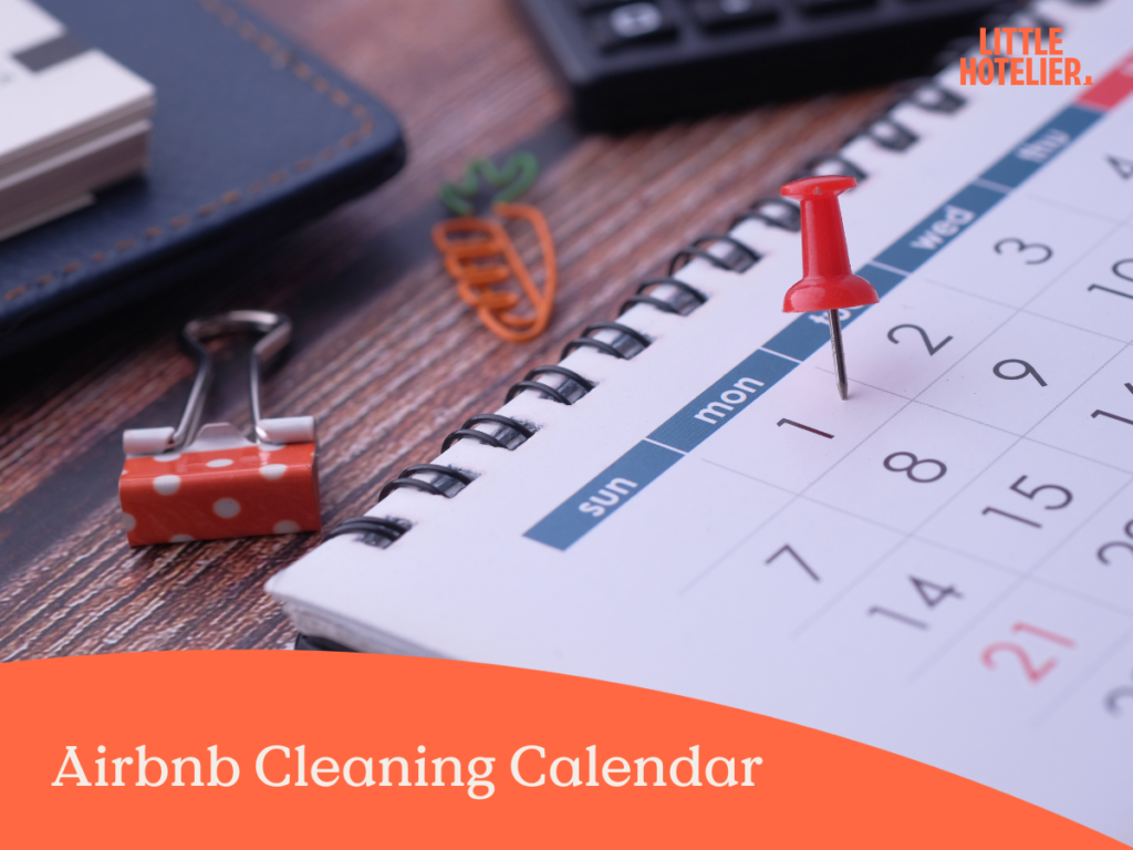 airbnb cleaning calendar